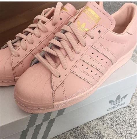 pink adidas superstar sneakers